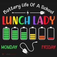 Battery Life Of A School Lunch Lady Perfect Women's Hoodie thumb 2