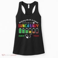 Battery Life Of A School Lunch Lady Perfect Women's Tank Top thumb 0