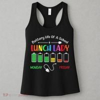 Battery Life Of A School Lunch Lady Perfect Women's Tank Top thumb 3