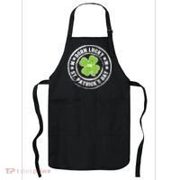 Born Lucky On St Patricks Day Birthday Bday   s Apron thumb 0