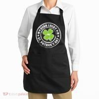 Born Lucky On St Patricks Day Birthday Bday   s Apron thumb 2