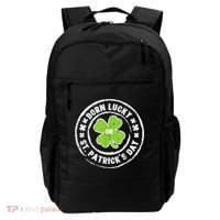 Born Lucky On St Patricks Day Birthday Bday   s Backpack thumb 0