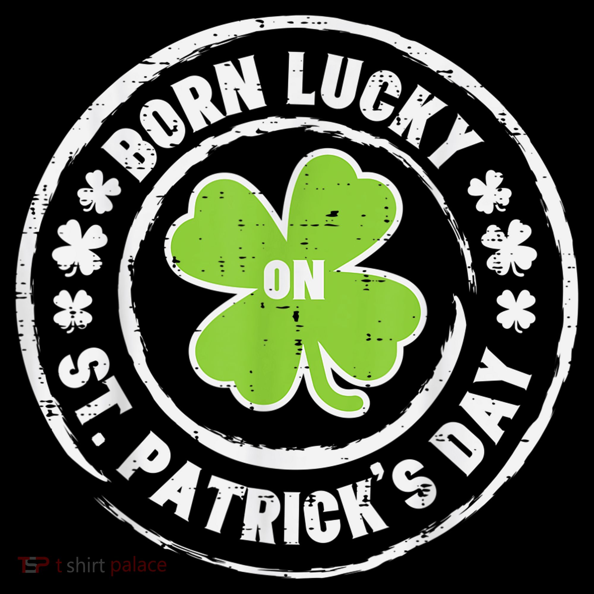 Born Lucky On St Patricks Day Birthday Bday   s Mousepad
