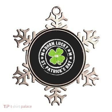 Born Lucky On St Patricks Day Birthday Bday   s Ornament
