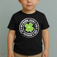 Born Lucky On St Patricks Day Birthday Bday   s Toddler T-Shirt thumb 2