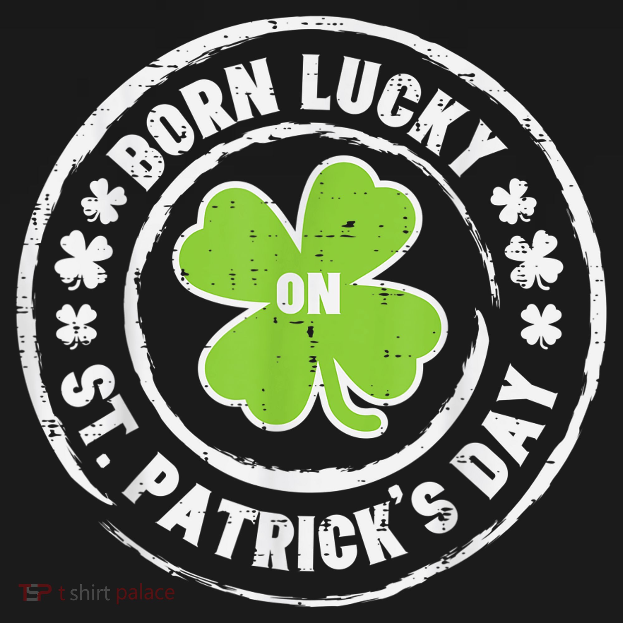 Born Lucky On St Patricks Day Birthday Bday   s Women's T-Shirt