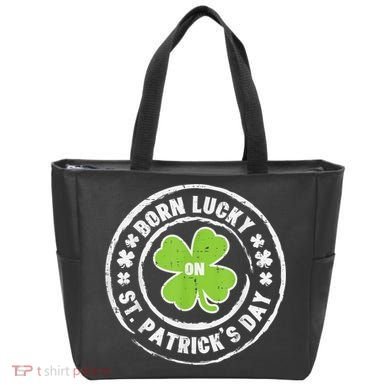 Born Lucky On St Patricks Day Birthday Bday   s Tote Bag