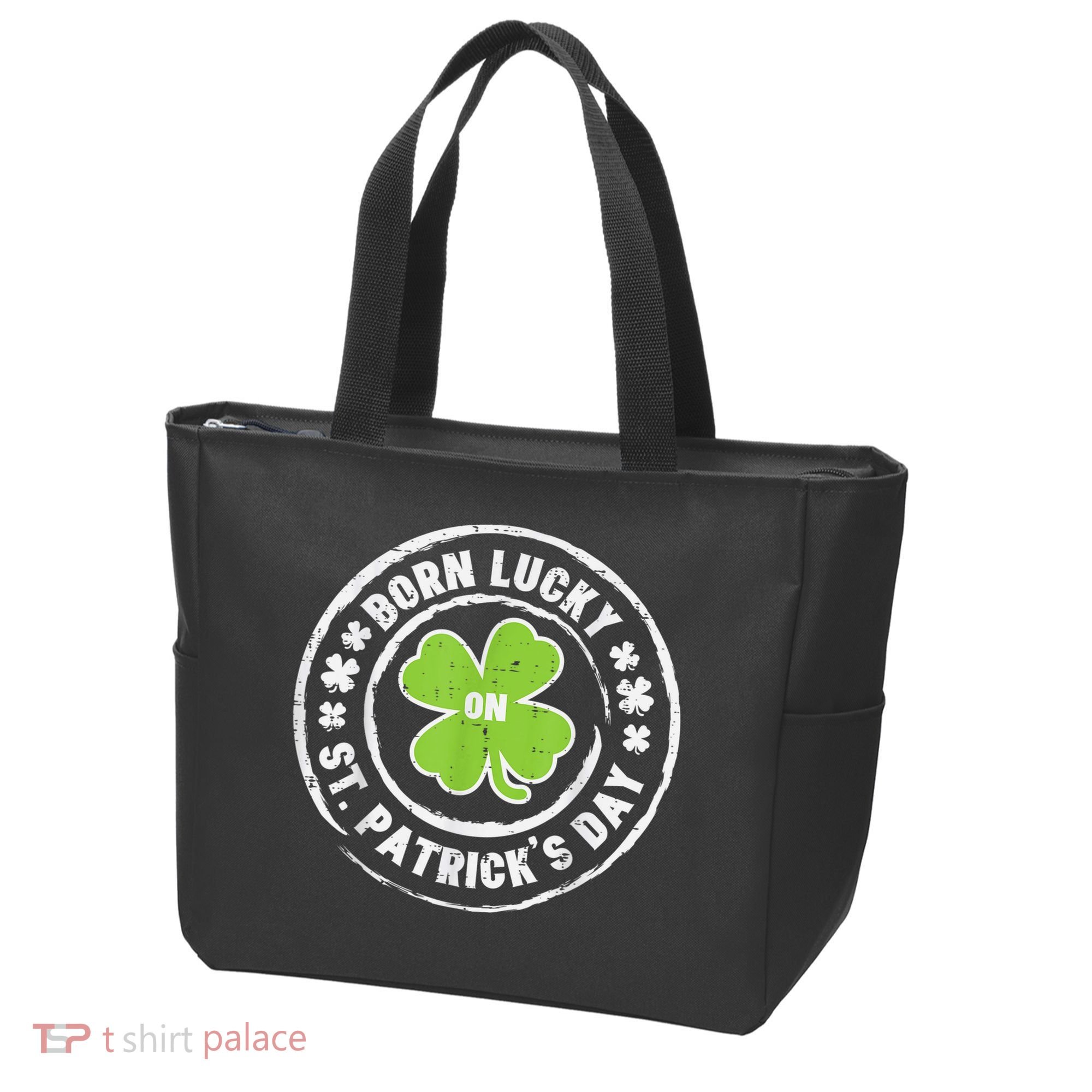 Born Lucky On St Patricks Day Birthday Bday   s Tote Bag