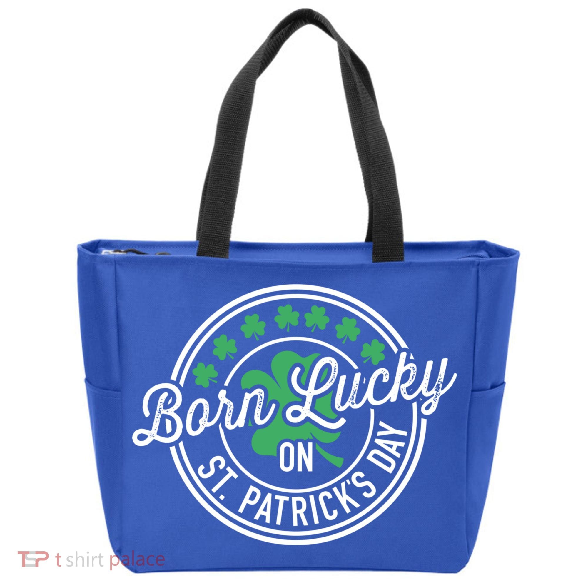 Born Lucky On St Patricks Day For Birthday Party Great Gift Tote Bag