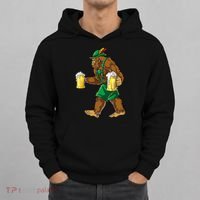 Bigfoot Lederhosen Oktoberfest Prost Beer Mug Hoodie thumb 0