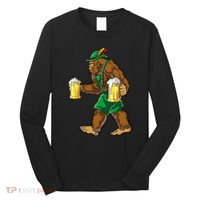 Bigfoot Lederhosen Oktoberfest Prost Beer Mug Long Sleeve Shirt thumb 0