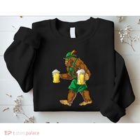 Bigfoot Lederhosen Oktoberfest Prost Beer Mug Sweatshirt thumb 2