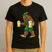 Bigfoot Lederhosen Oktoberfest Prost Beer Mug T-Shirt thumb 3