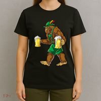 Bigfoot Lederhosen Oktoberfest Prost Beer Mug T-Shirt thumb 4