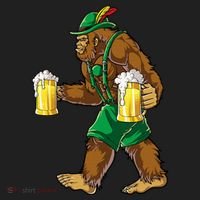 Bigfoot Lederhosen Oktoberfest Prost Beer Mug Beanie thumb 2