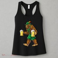 Bigfoot Lederhosen Oktoberfest Prost Beer Mug Women's Tank Top thumb 3