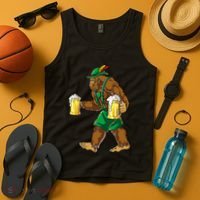 Bigfoot Lederhosen Oktoberfest Prost Beer Mug Tank Top thumb 4