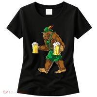 Bigfoot Lederhosen Oktoberfest Prost Beer Mug Women's T-Shirt thumb 0