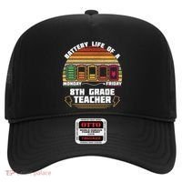 Battery Life Of A 8th Grade Teacher Funny Funny Gift Hat thumb 0