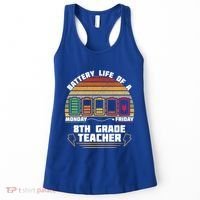 Battery Life Of A 8th Grade Teacher Funny Funny Gift Women's Tank Top thumb 0