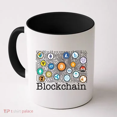 Blockchain Cryptocurrency Logos Coffee Mug