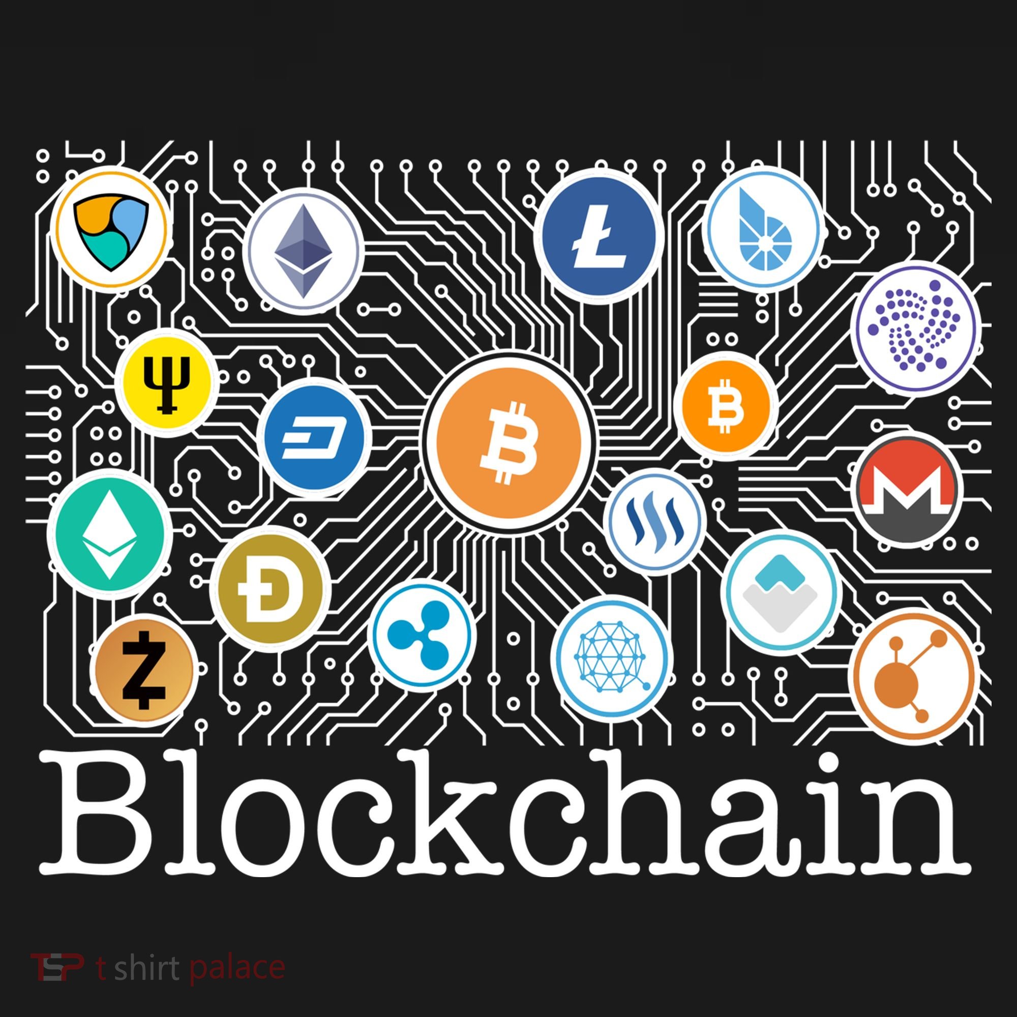 Blockchain Cryptocurrency Logos Ornament