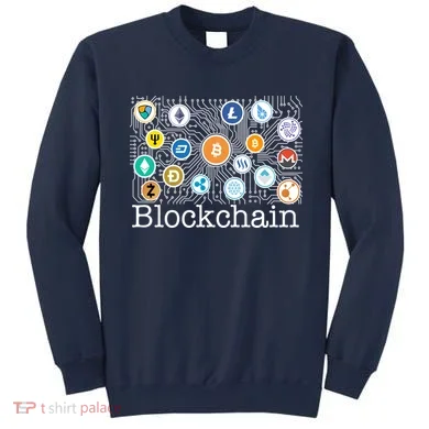 Blockchain Cryptocurrency Logos Sweatshirt