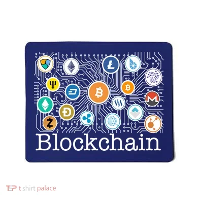 Blockchain Cryptocurrency Logos Mousepad