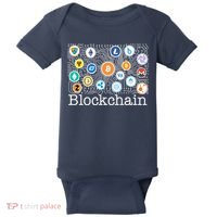 Blockchain Cryptocurrency Logos Baby Bodysuit thumb 0