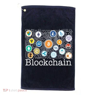 Blockchain Cryptocurrency Logos Golf Towel