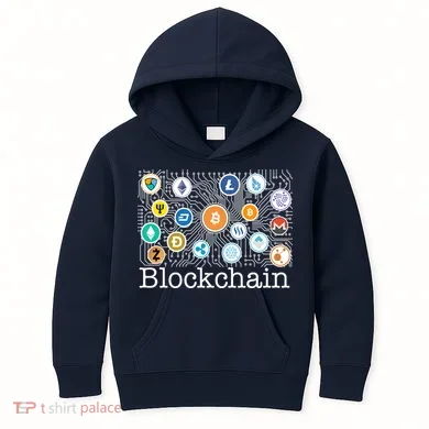 Blockchain Cryptocurrency Logos Kids Hoodie