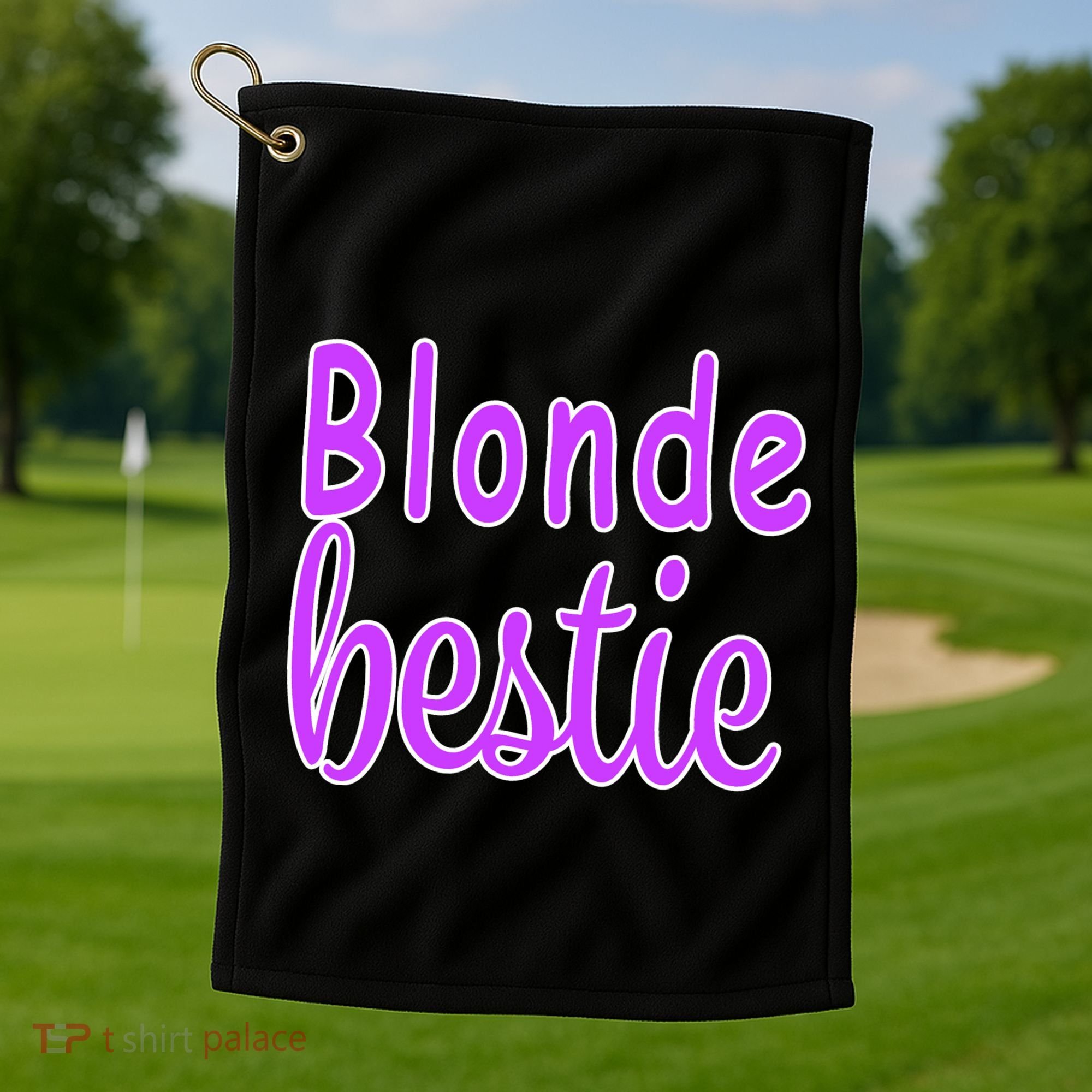 Blonde Bestie Golf Towel