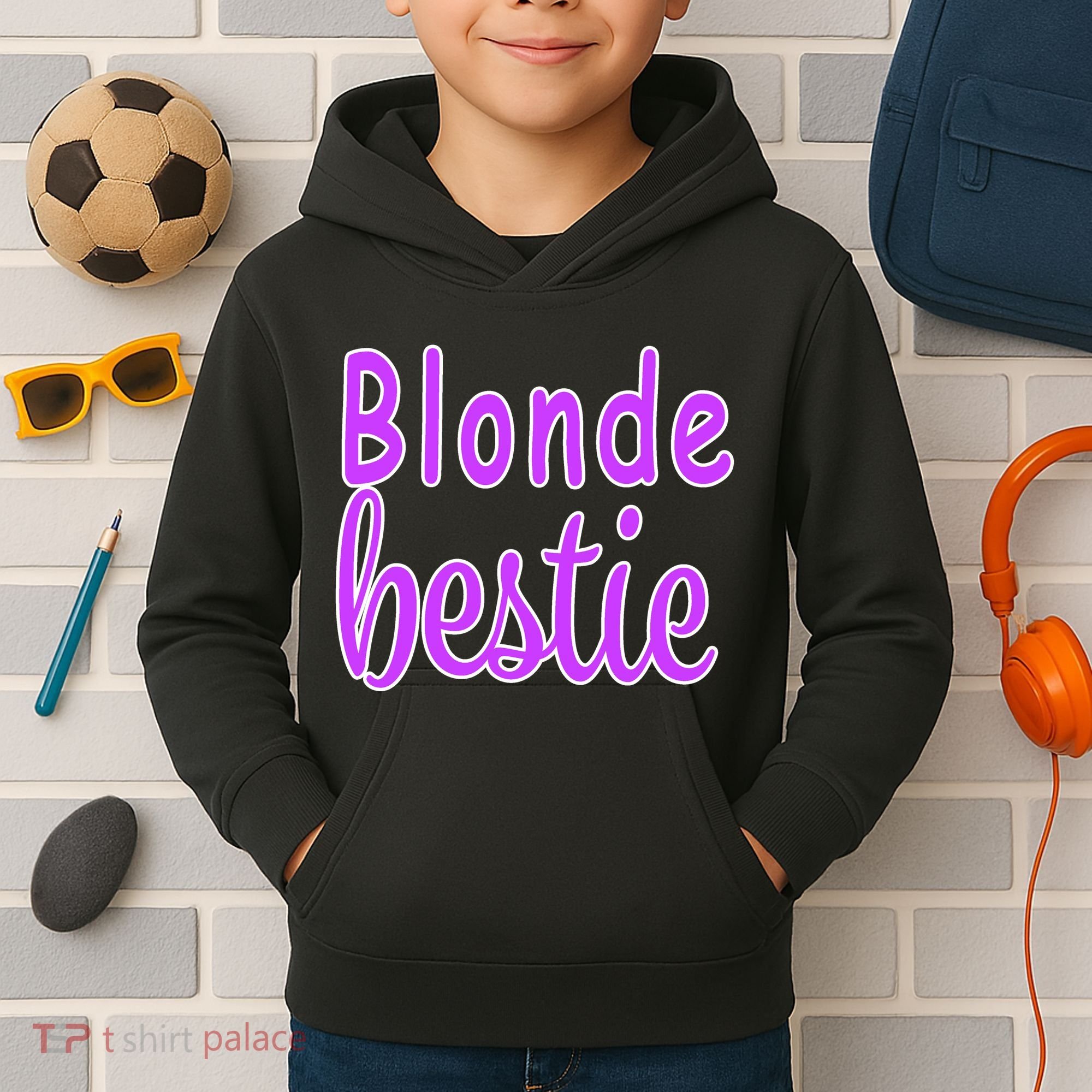 Blonde Bestie Kids Hoodie