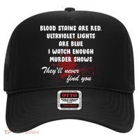 Blood Stains Are Red Ultraviolet Lights Are Blue Hat thumb 0