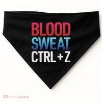 Blood Sweat Ctrl Z USA-Made Doggie Bandana thumb 0
