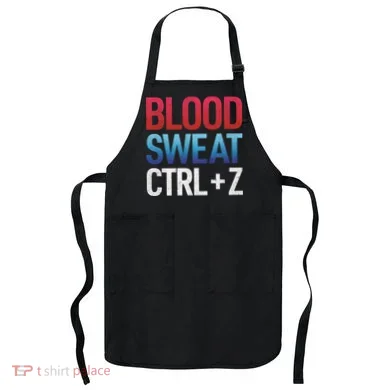 Blood Sweat Ctrl Z Apron