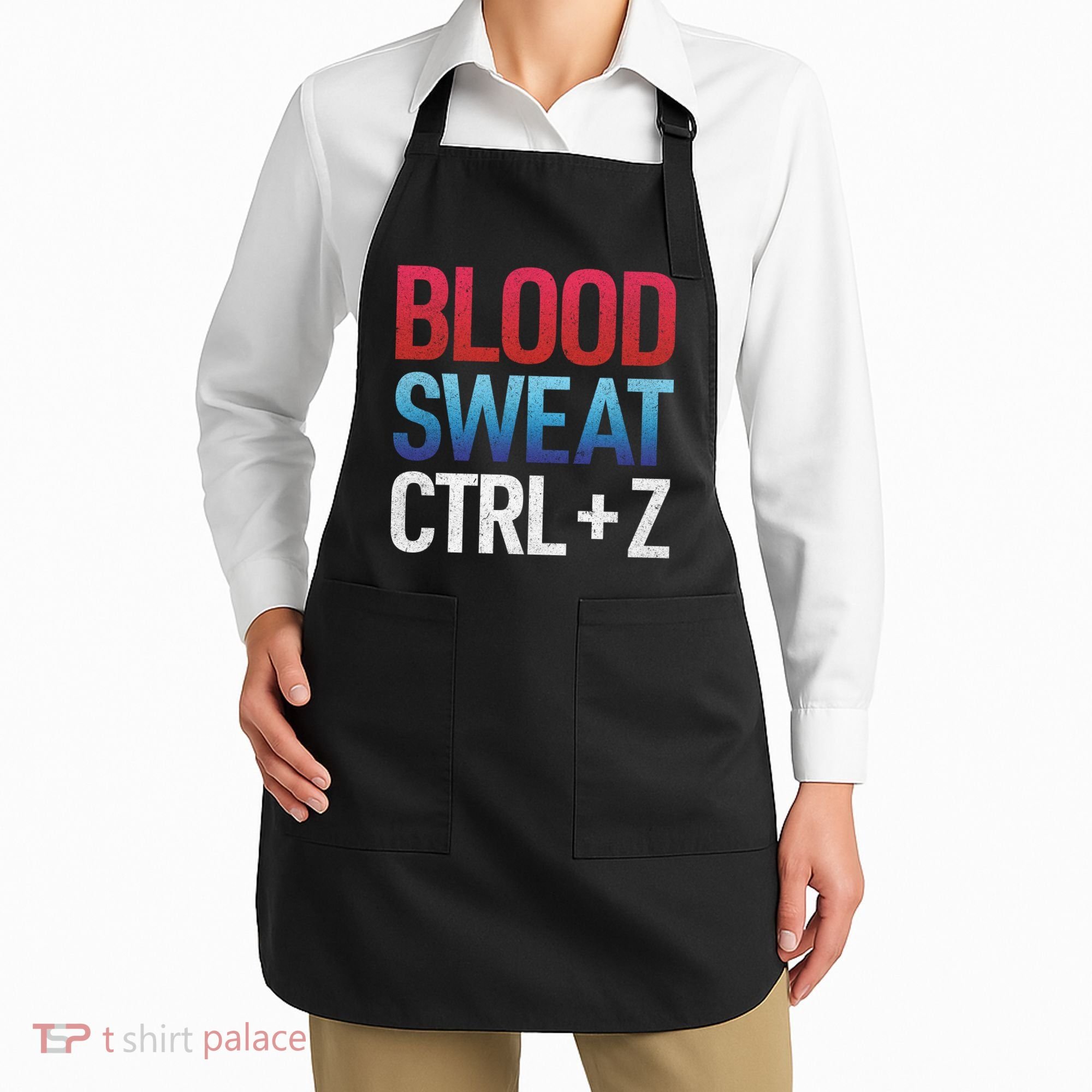 Blood Sweat Ctrl Z Apron