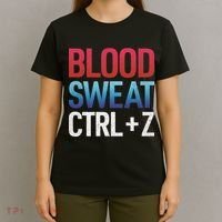 Blood Sweat Ctrl Z T-Shirt thumb 4