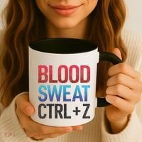 Blood Sweat Ctrl Z Coffee Mug thumb 3