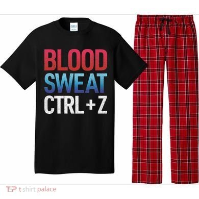 Blood Sweat Ctrl Z Pajama Set