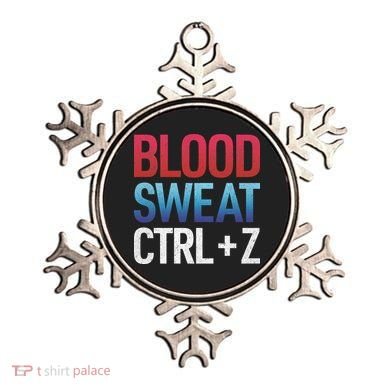Blood Sweat Ctrl Z Ornament