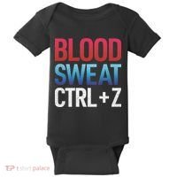 Blood Sweat Ctrl Z Baby Bodysuit thumb 0