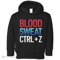 Blood Sweat Ctrl Z Toddler Hoodie thumb 0