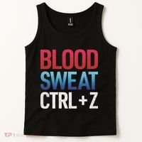 Blood Sweat Ctrl Z Tank Top thumb 2