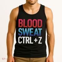Blood Sweat Ctrl Z Tank Top thumb 3