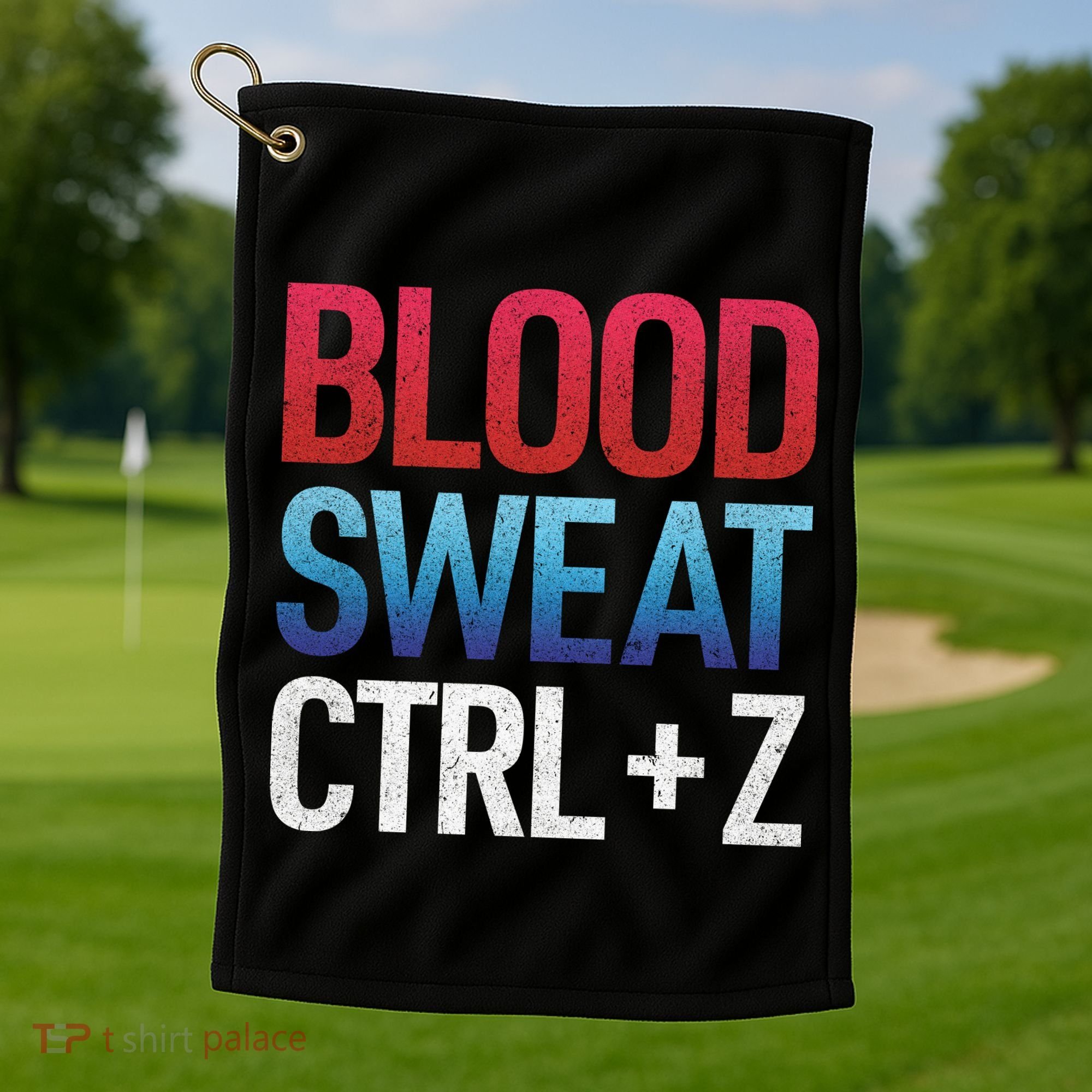 Blood Sweat Ctrl Z Golf Towel