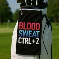 Blood Sweat Ctrl Z Golf Towel thumb 2