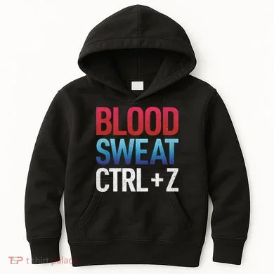 Blood Sweat Ctrl Z Kids Hoodie