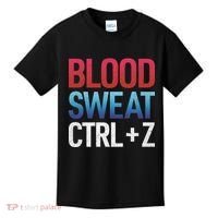 Blood Sweat Ctrl Z Kids T-Shirt thumb 0