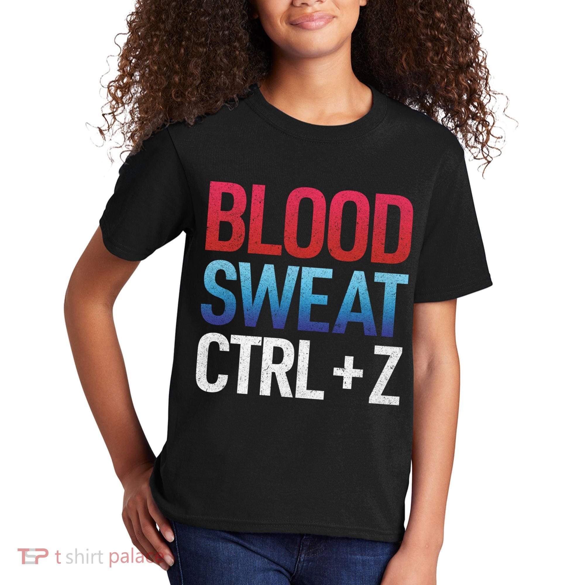 Blood Sweat Ctrl Z Kids T-Shirt